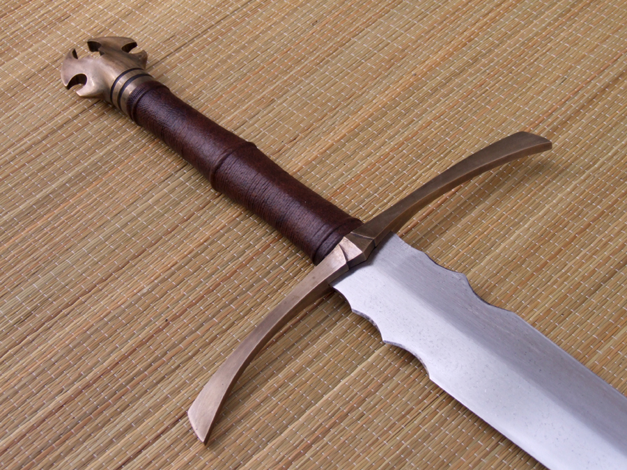 hardened and tempered high carbon steel one of a kind custom sword